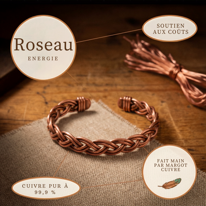 Bracelet de cheville en cuivre Reed de Margot Cuivre