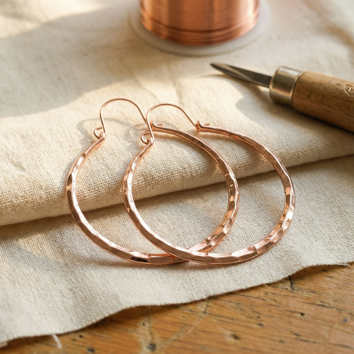 Boucles d'oreilles en cuivre Margot Cuivre