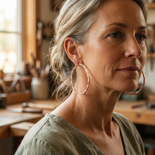 Boucles d'oreilles en cuivre Margot Cuivre