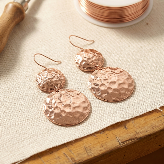 Boucles d'oreilles en cuivre de Margot Cuivre pour le Solstice