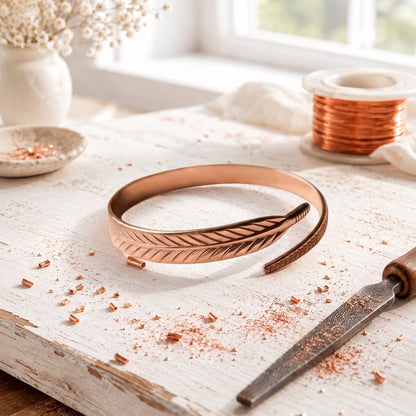 Bracelet en cuivre Petal